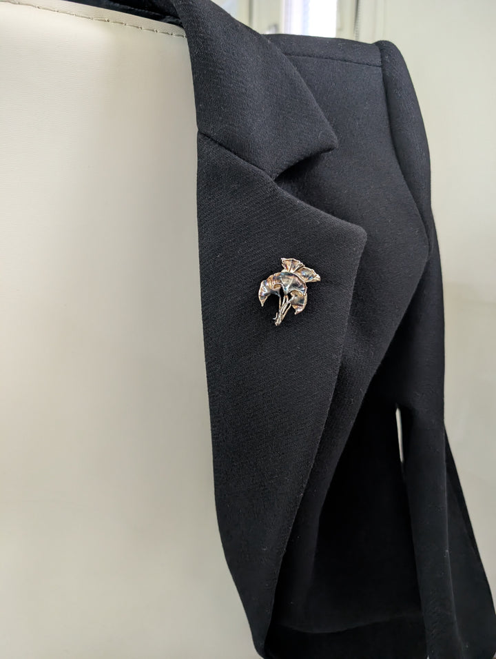 Ginkgo Brooch