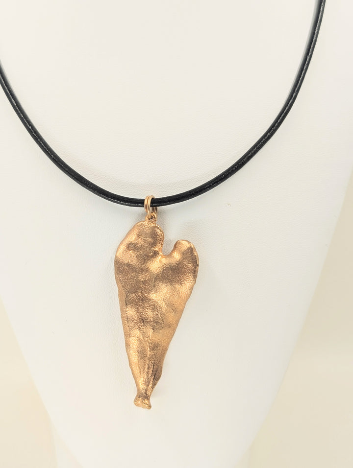 Mistletoe Leaf Necklace