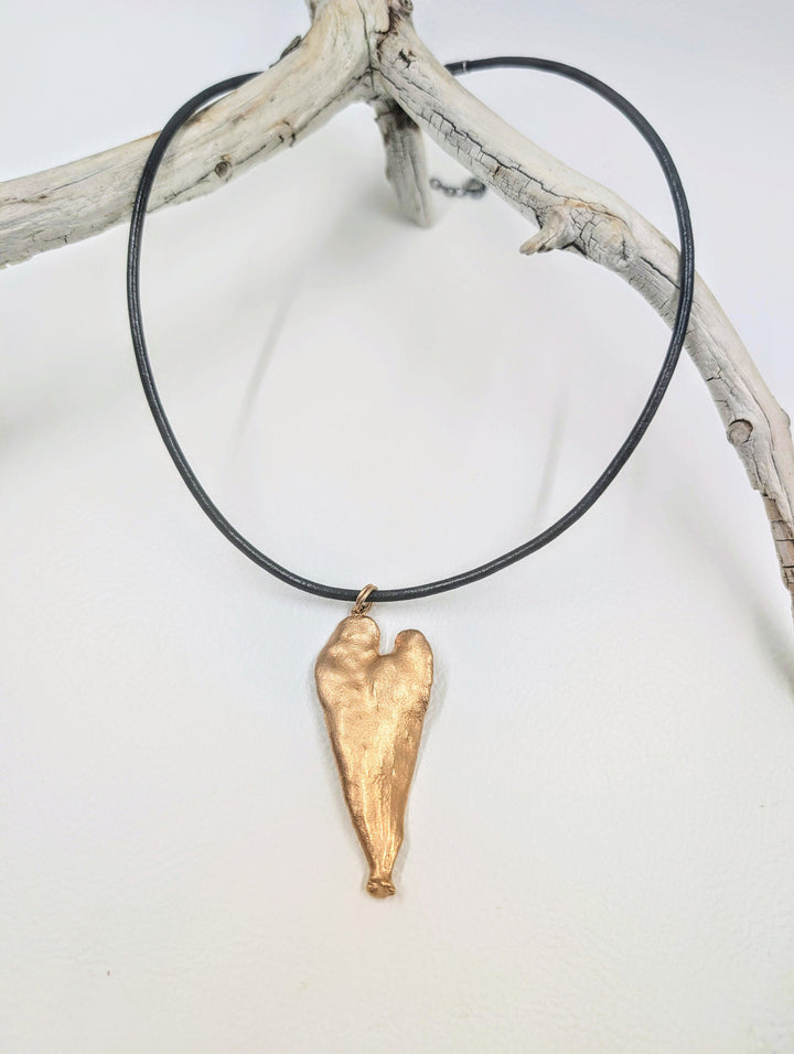 Mistletoe Leaf Necklace