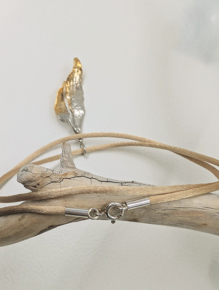 Mistletoe Leaf Necklace