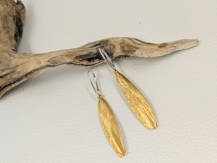 Ash tree seed earrings