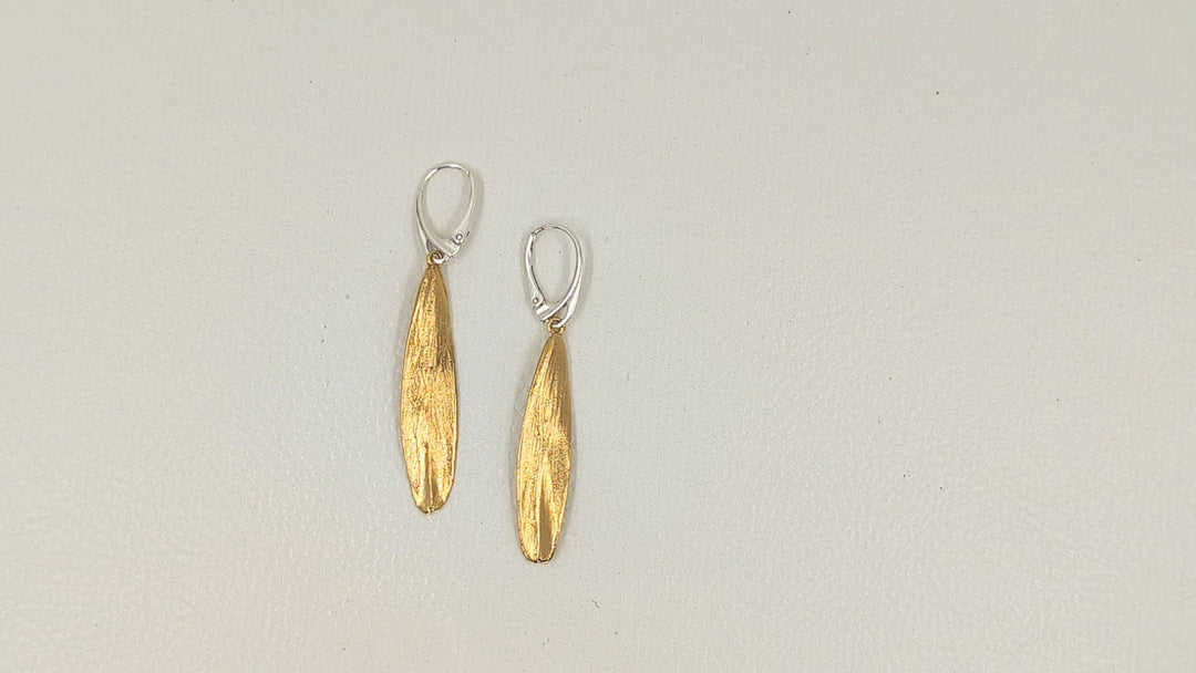 Ash tree seed earrings